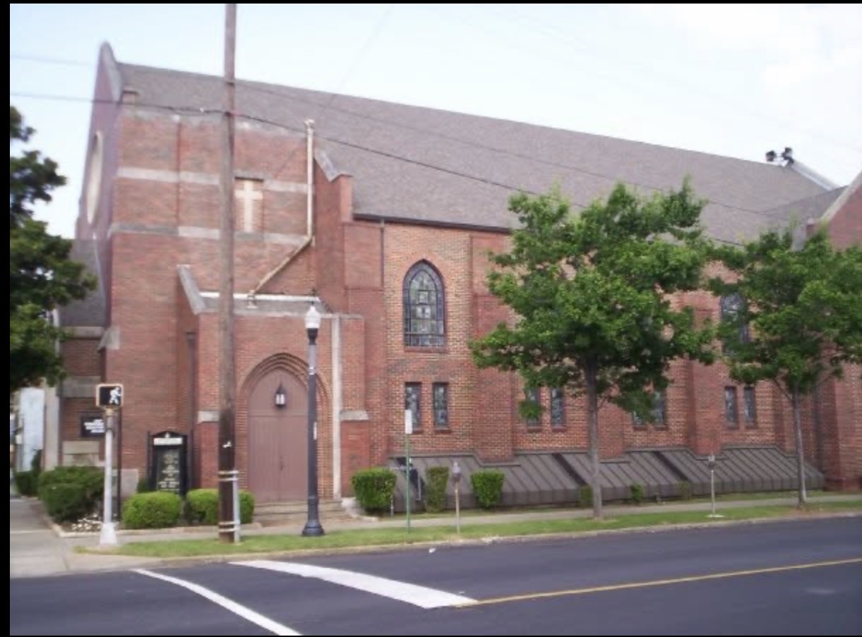 Metropolitan's historic brick sanctuary from Fourth Avenue North
